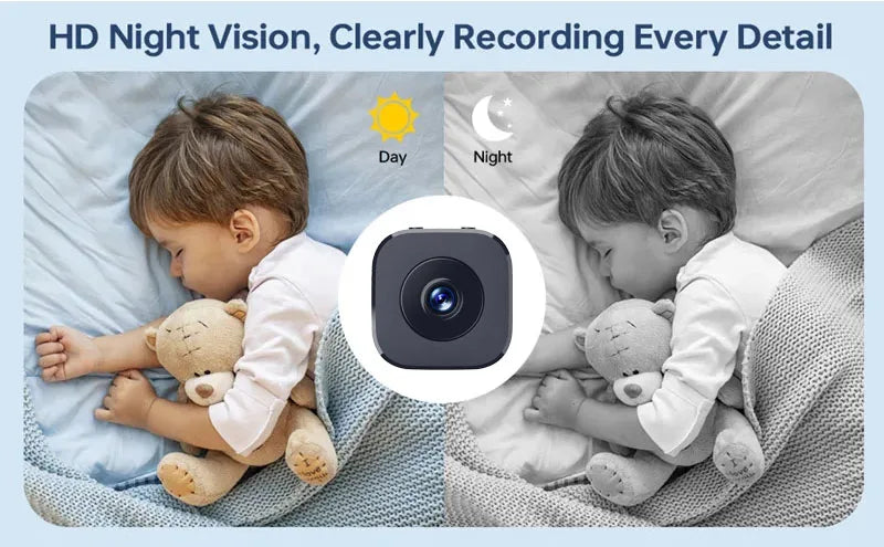 HD Mini WiFi Security Camera – Full Color Night Vision, Motion Detection, Waterproof | Indoor & Outdoor