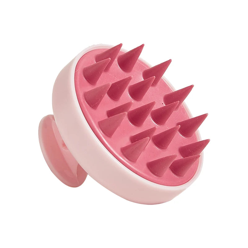 Silicone Shampoo Scalp Massager – Magic Handle Spa Massage Brush for Hair & Body