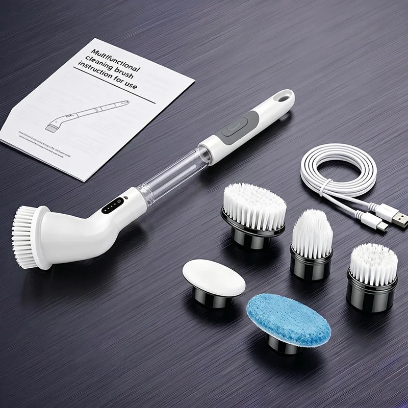Cordless Household Spin Scrubber – Electric Multipurpose Cleaning Brush for Bathroom, Kitchen & Toilet