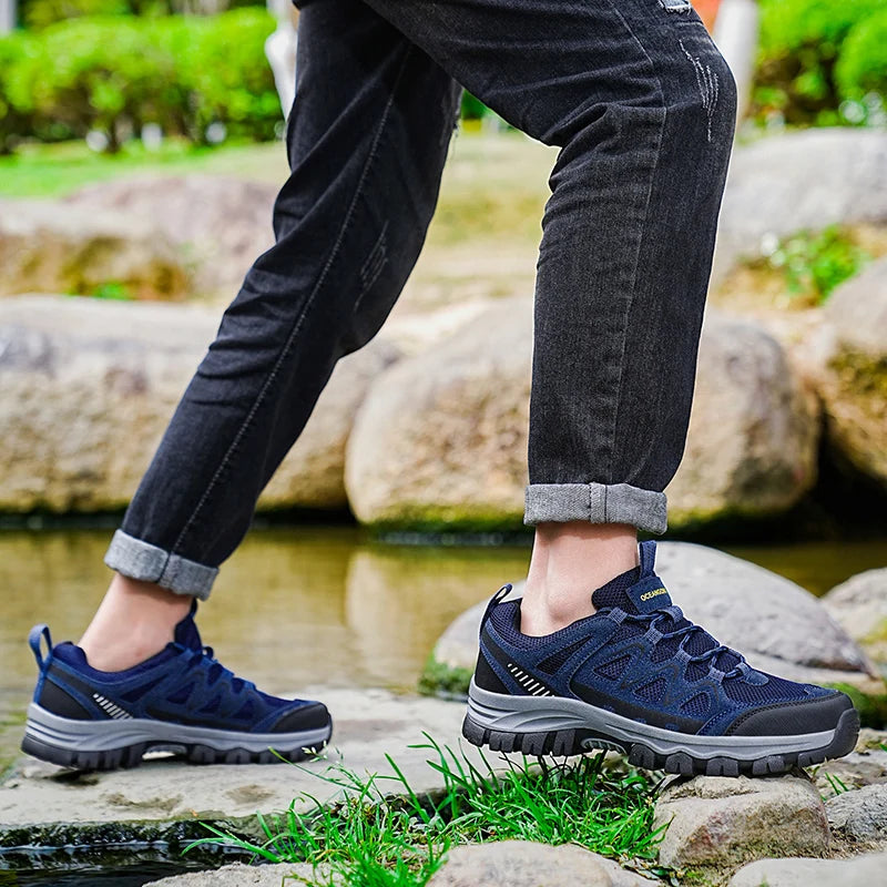 Men's Lightweight Breathable Outdoor Hiking Shoes — Sizes 39-48