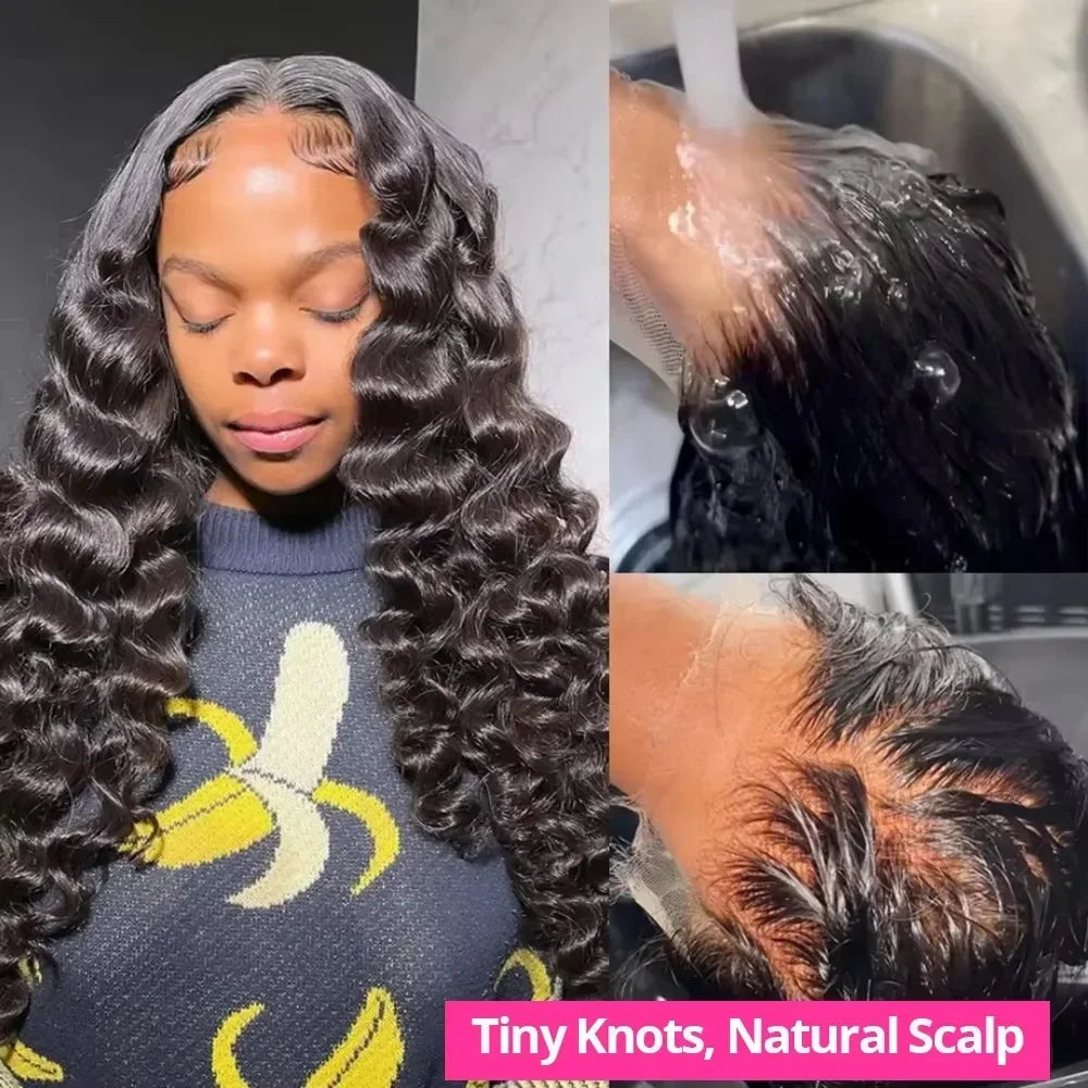 30–40 Inch Loose Deep Wave Lace Front Wig | 13x4 13x6 5x5 HD Lace 250 Density Brazilian Human Hair