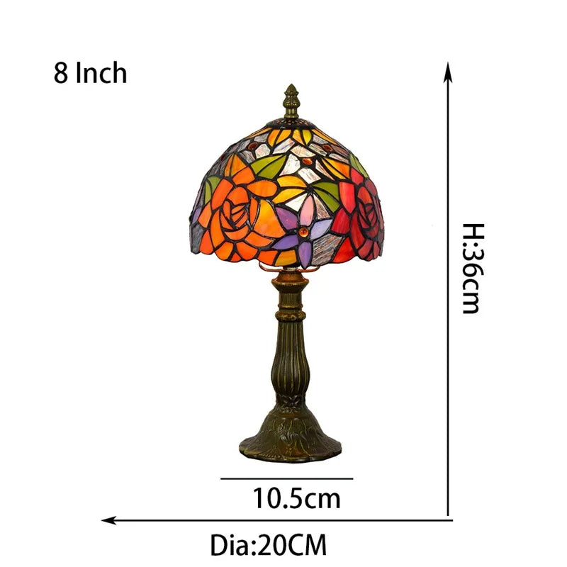 Stained Glass Table Lamp – Traditional Accent Lighting
