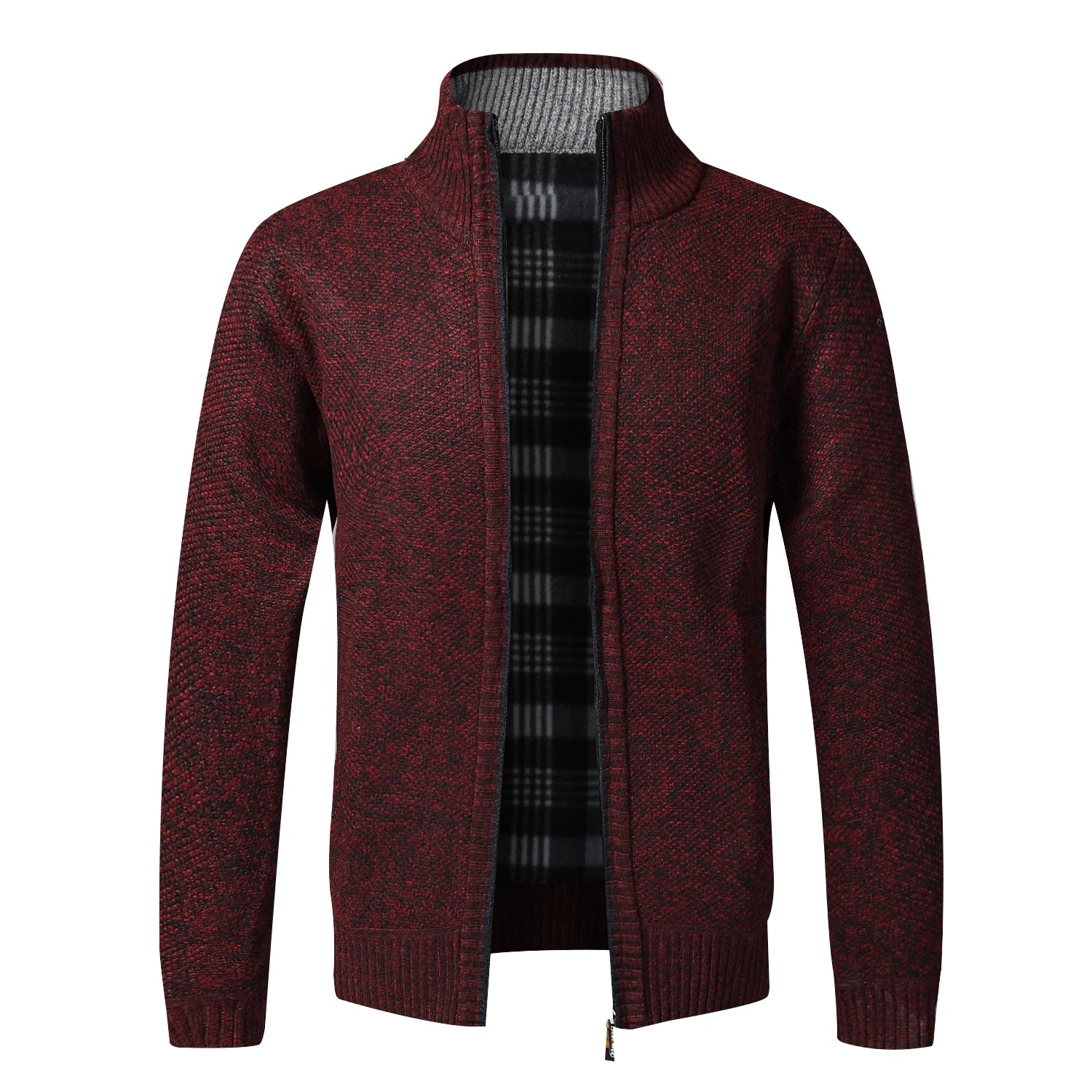 Men's Full Zip Knitted Cardigan Sweater — Classic Casual Knitwear