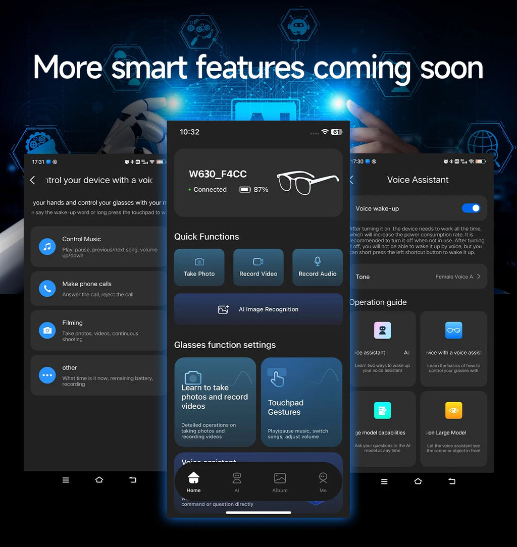 2026 800W Dual-Lens AI Smart Glasses — 4K HD, AI Translation, Bluetooth 5.3 & ChatGPT