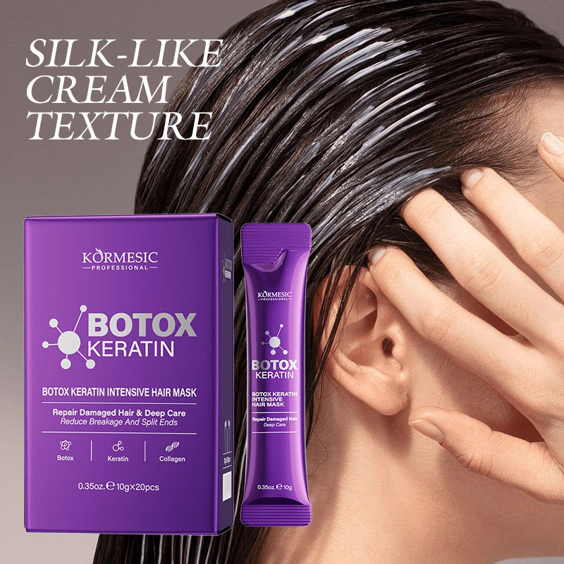 Keratin Hair Mask Magical 5 Second Repair Damage Frizzy Soft Smooth Shiny Hair Deep Moisturize Hair Treat Repair Hair Care Mask