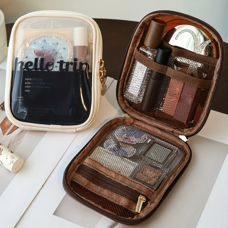 Mini Transparent Waterproof Cosmetic Clutch Bag