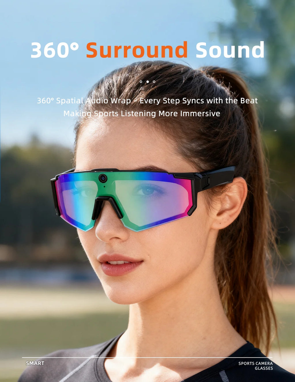 Break Every Language Barrier — AI Voice Translate Smart Glasses | 1200P HD Camera, Bluetooth 5.3, Anti-Shake & Polarized Lens