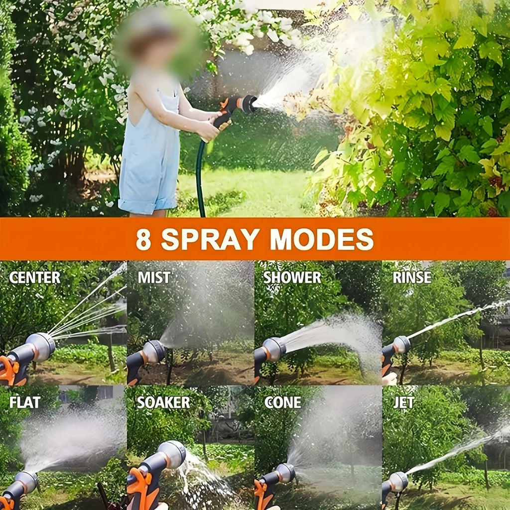 8-Mode High-Pressure Garden Watering Gun – Adjustable Sprayer for Plants, Lawn & Yard
