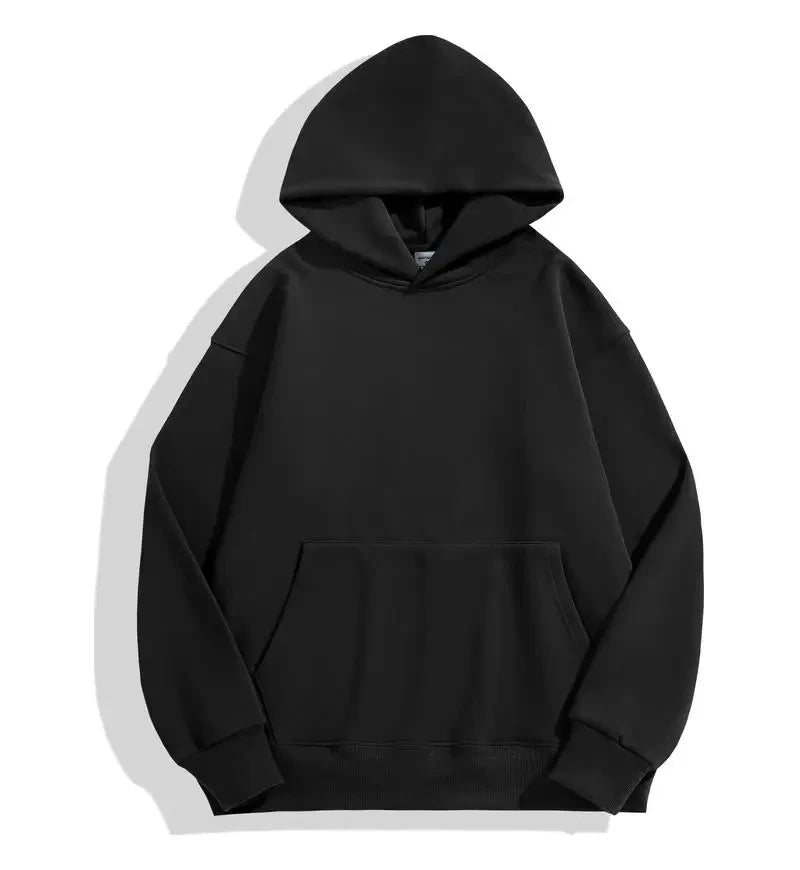 Men's Heavyweight Hoodie – 500GSM Thick Cotton Pullover Sweatshirt