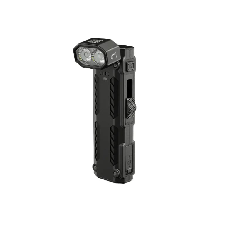 NITECORE EDC09 1600 Lumen USB-C Rechargeable Flashlight – Adjustable Angle Portable Work Light