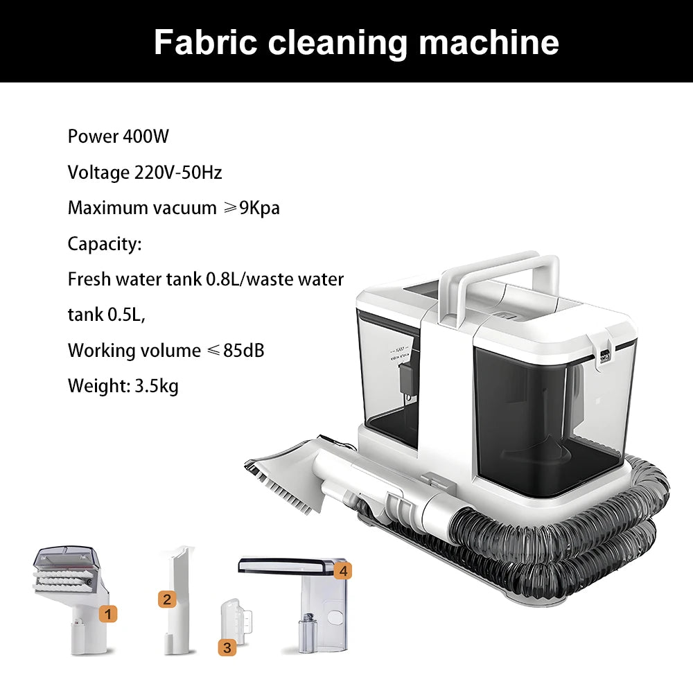 Tungfull All-in-One Carpet & Curtain Vacuum Cleaner — Multifunctional Fabric Cleaning Machine for Sofa, Vacuuming & Washing