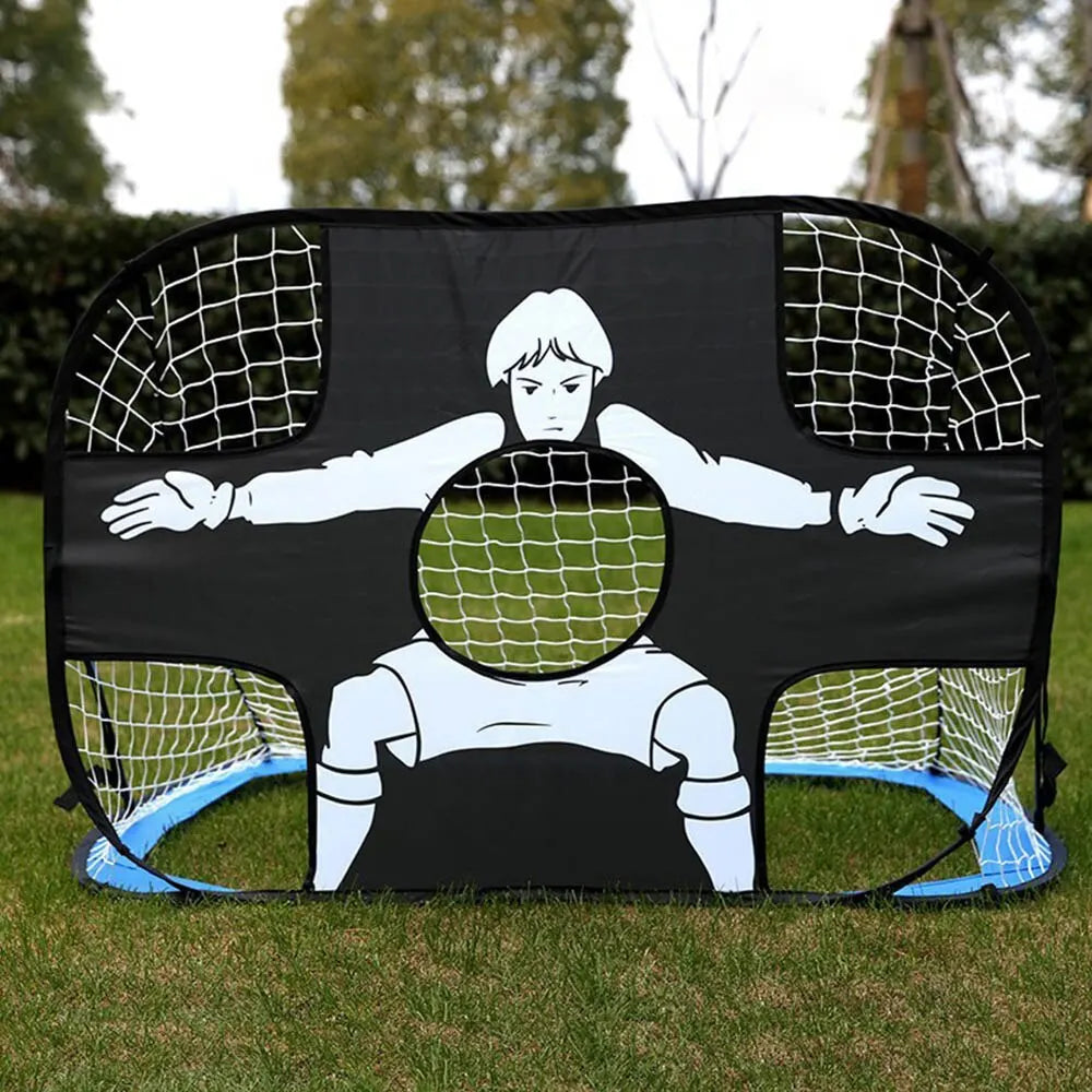 Foldable Football & Soccer Goal – Nylon Target Net for Kids & Adults, Backyard, Playground & Indoor Training