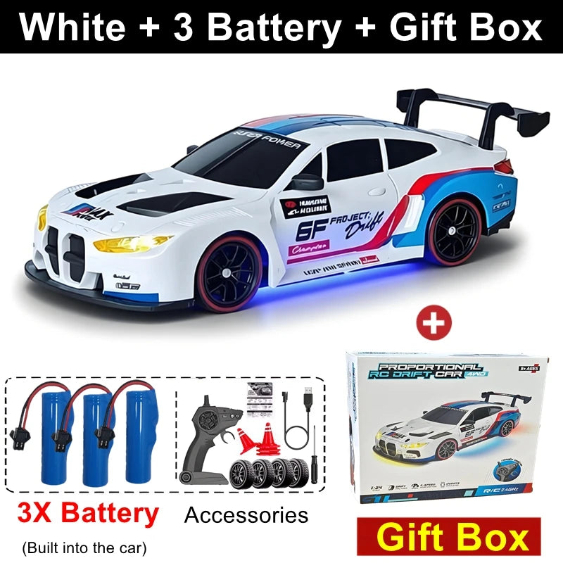1:24 Scale 4WD RC Drift Car – High Speed Mini Remote Control Racing Car