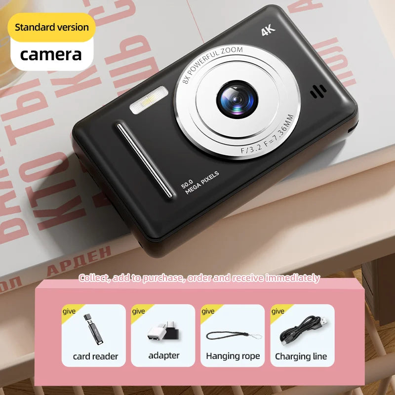 Retro Digital Camera with SD Card Storage
