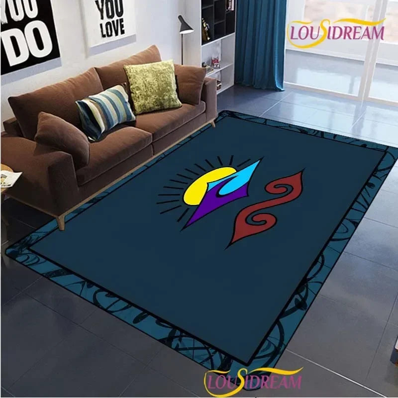Surf Print Area Rug – Non-Slip Living Room, Bedroom & Kitchen Carpet