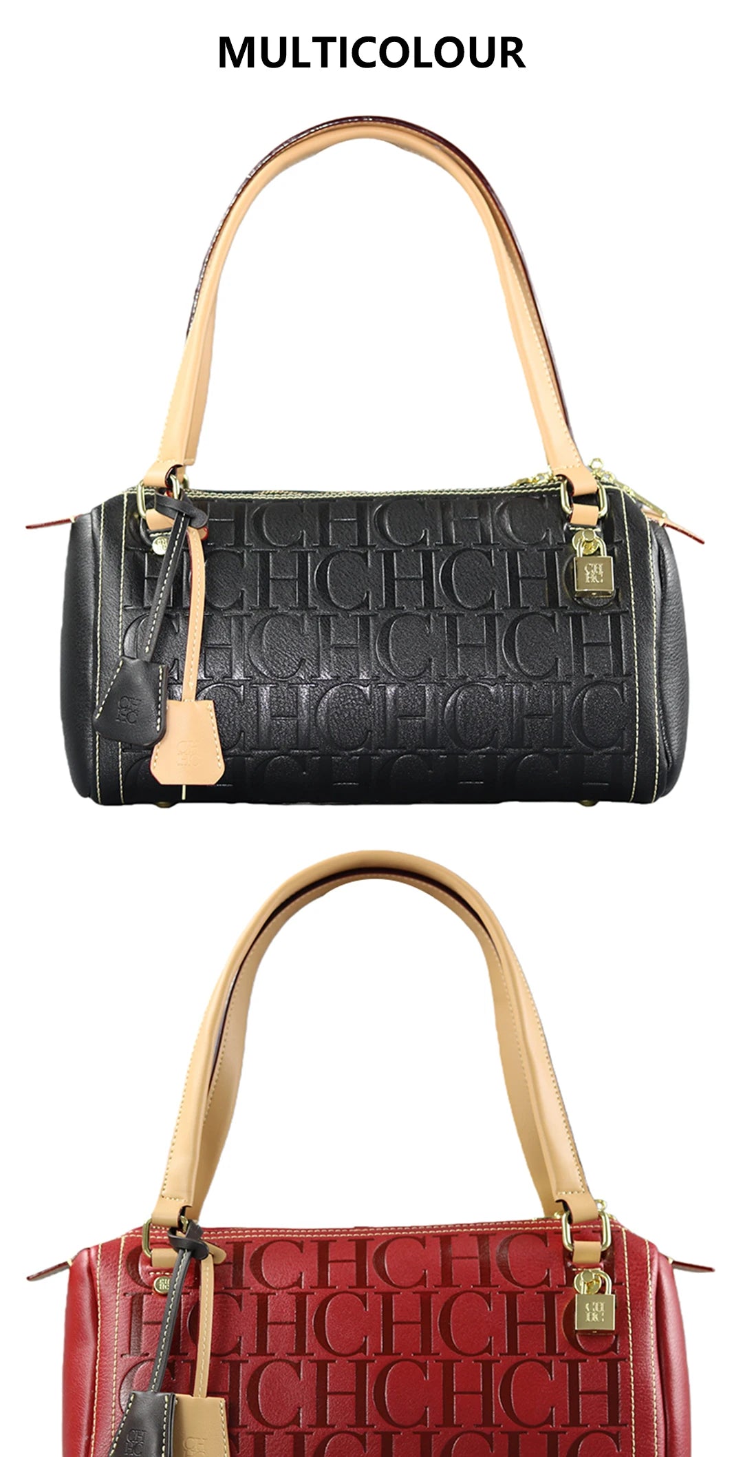 CH Niche Brand PU Bucket Bag – Large Capacity Letter Print Classic Handbag for Women 2026