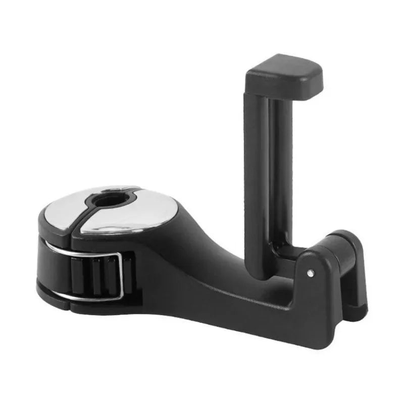 Black and silver camera mount on a white background