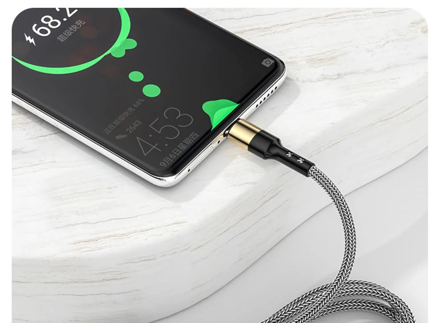 USB-C Ultra Fast Charge Cable with E-Marker Chip – PD 240W/100W/60W, 1m to 2m, 3 Colors