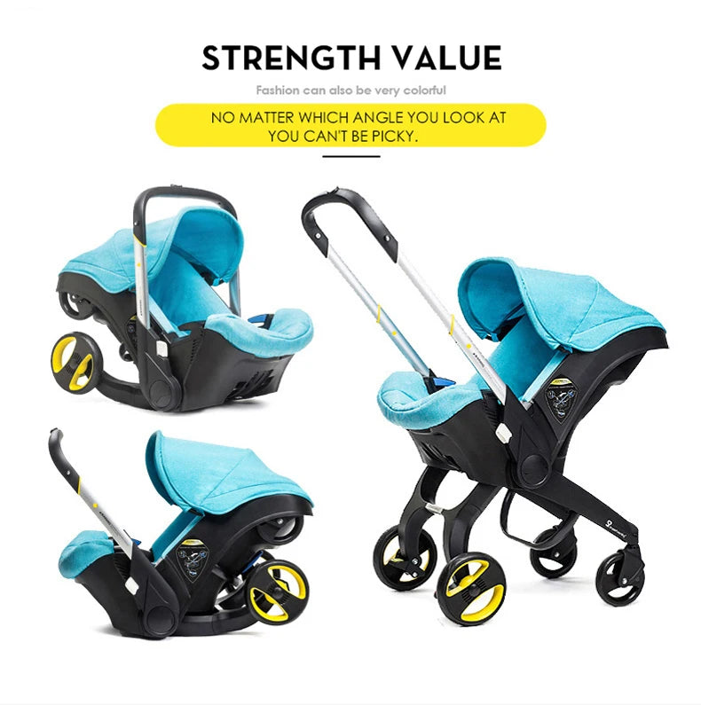 Compact Baby Stroller — Lightweight Reversible Travel Pram for Newborns & Toddlers