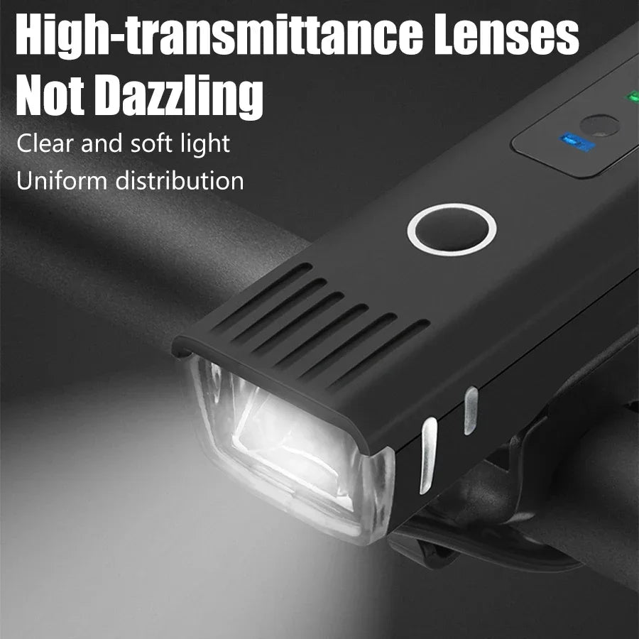 1000 Lumen USB Rechargeable Bicycle Front Light – Bright MTB Bike LED Headlight & Rear Lamp