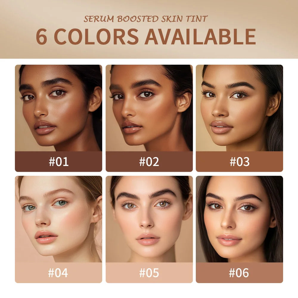 Skin Tint Foundation Stick — Waterproof Nourishing Tinted Serum Contour Balm