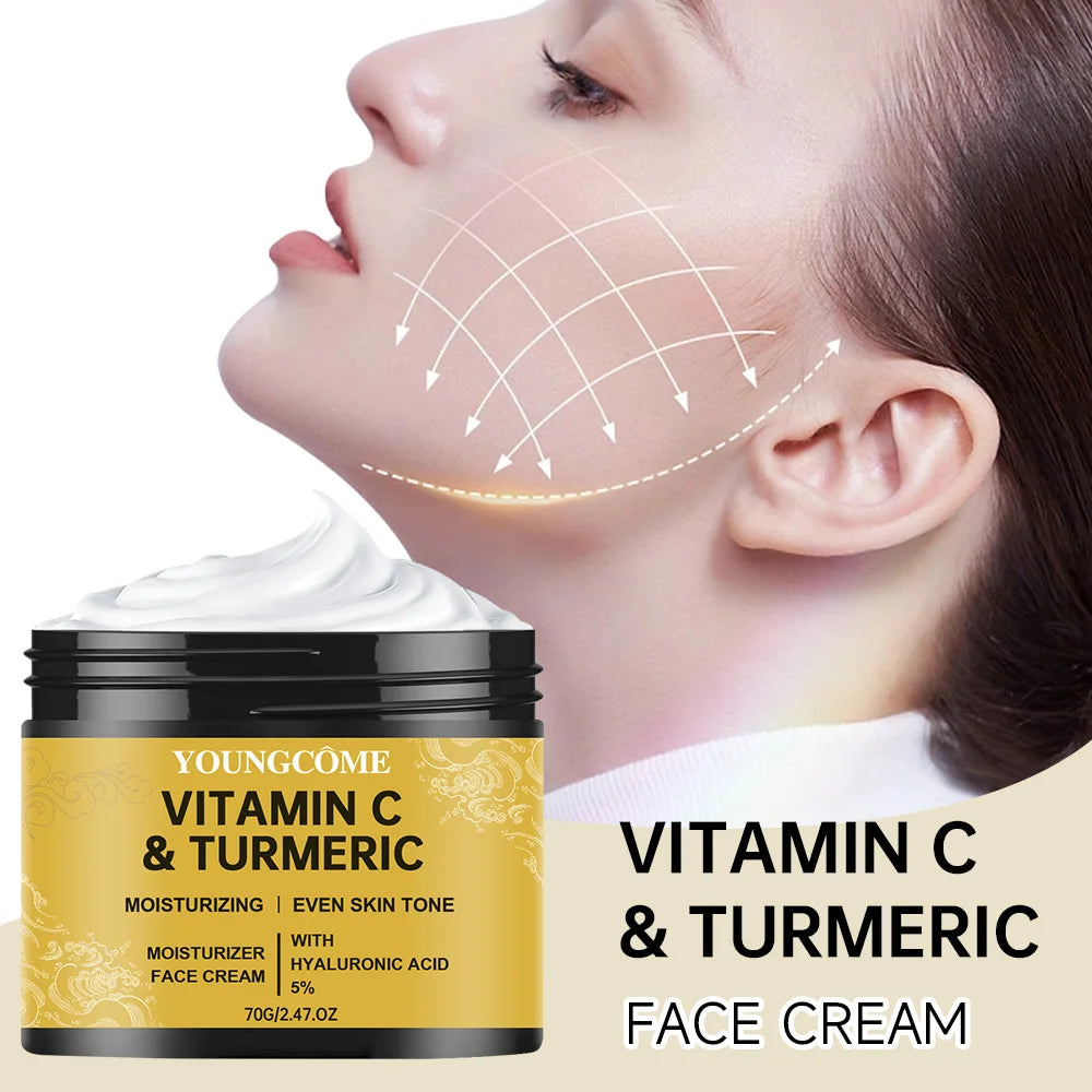 Turmeric Vitamin C Face Cream — Retinol Whitening Moisturizer