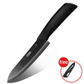 Ceramic Kitchen Knife with Protective Cover – Ultra-Sharp Chef, Fruit & Cleaver Knife with Non-Slip Handle