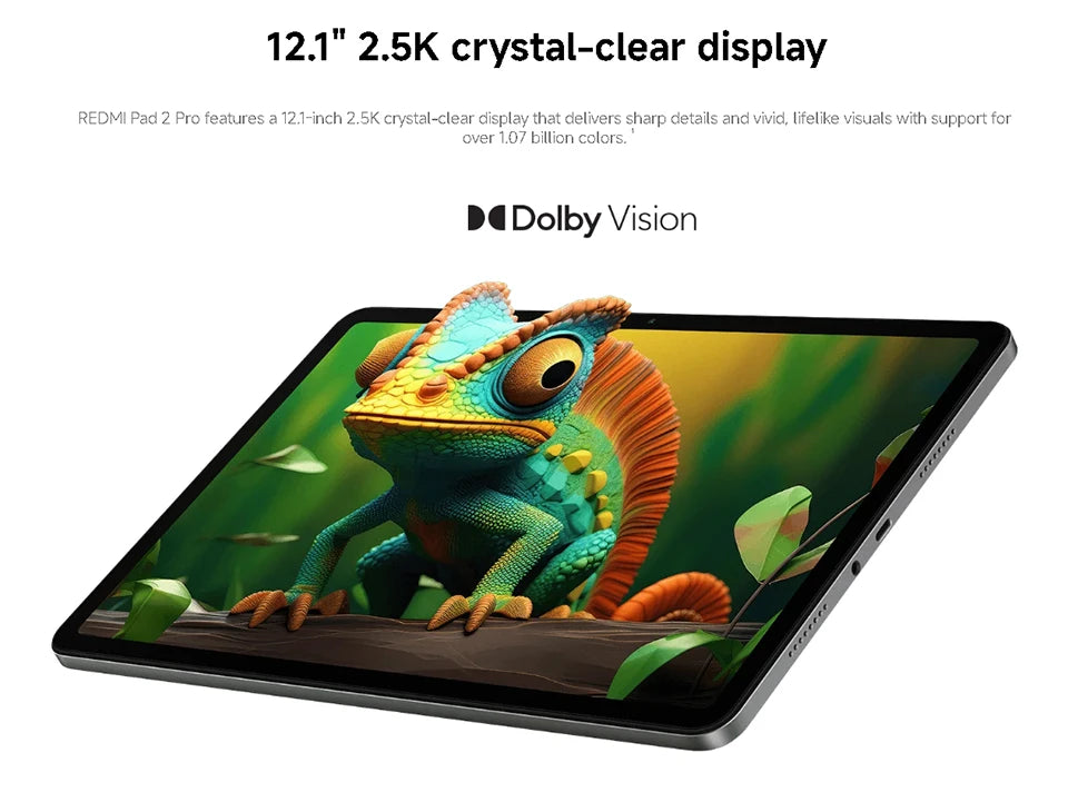 Xiaomi Redmi Pad 2 Pro 12.1" 2.5K Tablet – Snapdragon 7s Gen 4, 12000mAh, 33W