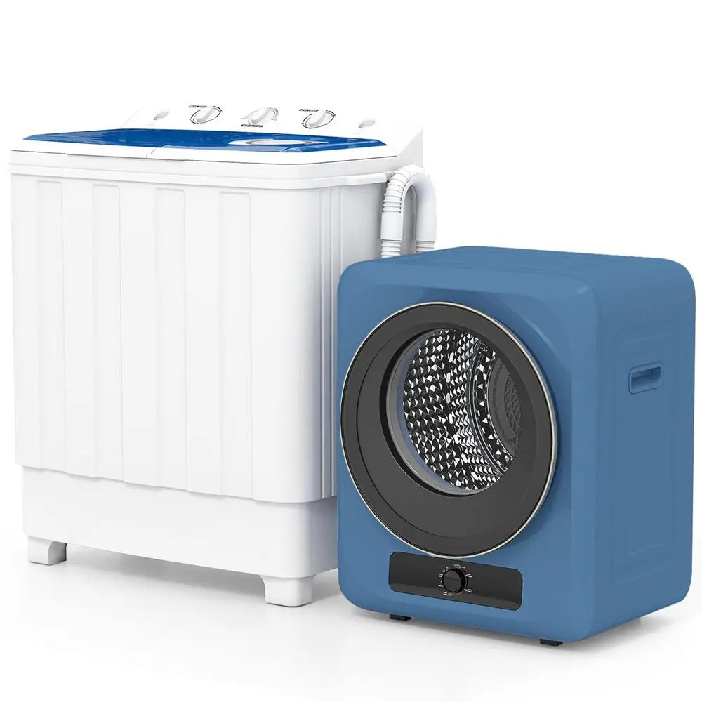 Portable Washer and Dryer Combo, 28 Lbs Twin Tub Washing Machine, 1.5 Cu.Ft Compact Clothes Dryer, Portable Washing Machine and