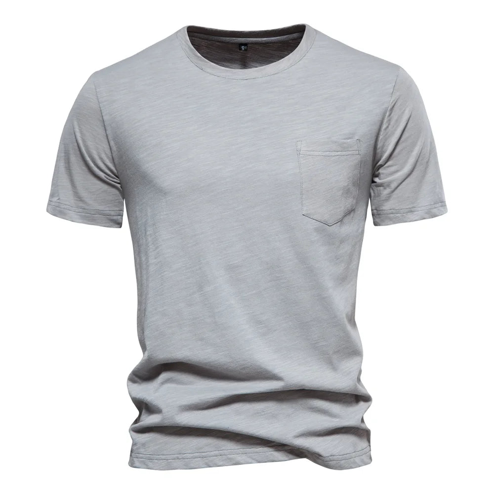 Men's 100% Cotton Soft O-Neck Short Sleeve Tee — Essential Everyday T-Shirt