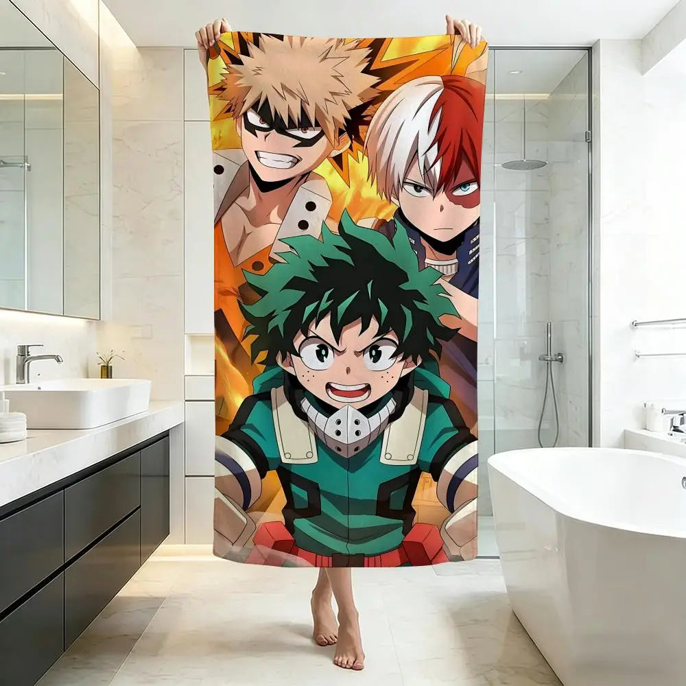 My Hero Academia Ultra-Soft Microfiber Towel – Bath & Beach, Five-Star Quality