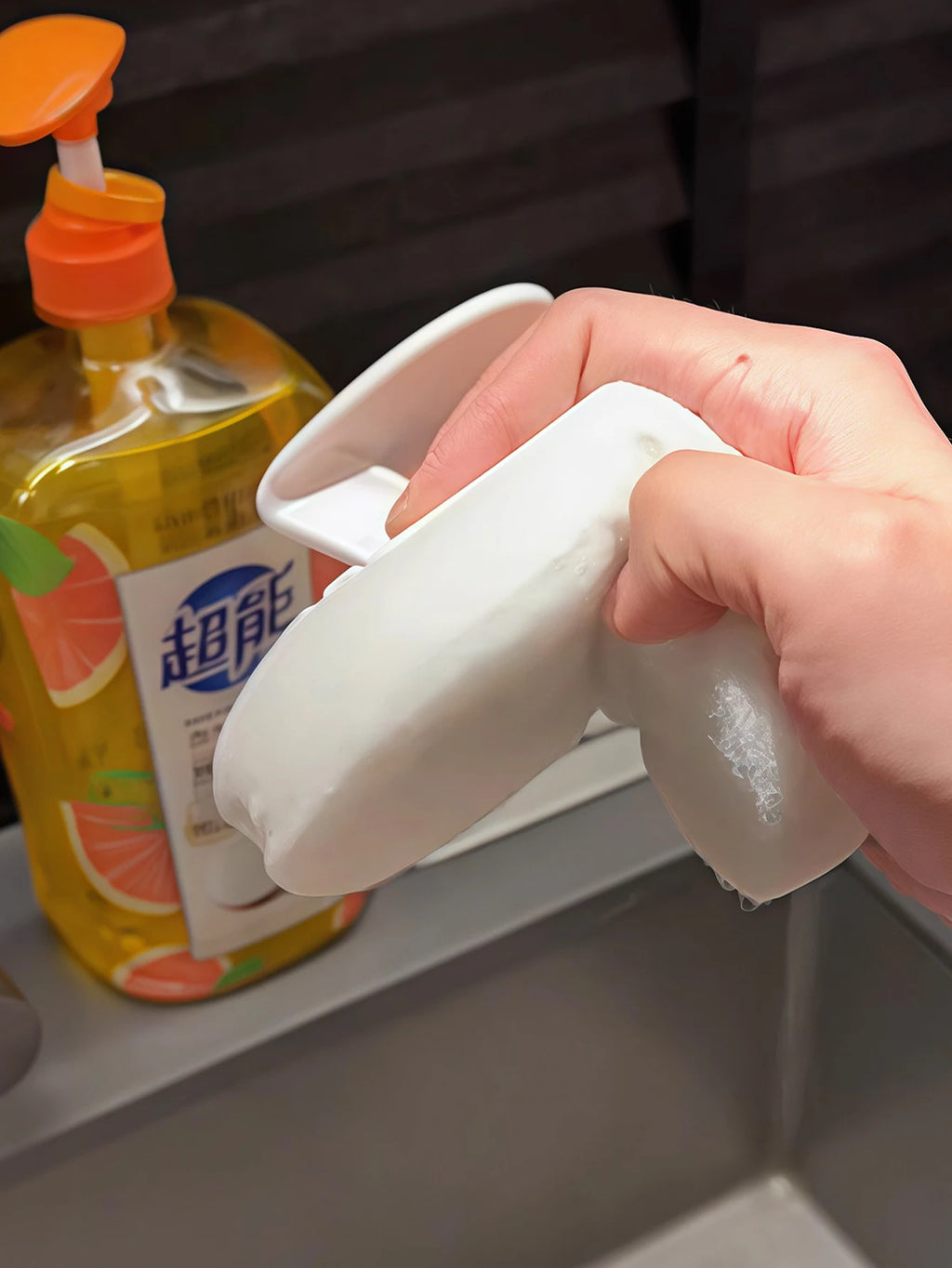 Flexible Bendable Cleaning Brush — Sponge Scrubber for Hard-to-Reach Areas