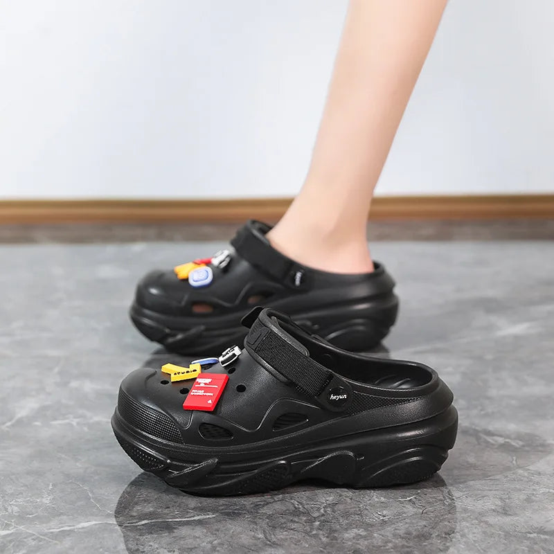 Women's Anti-Slip Platform Slippers – Lightweight Breathable Fishing Sandals