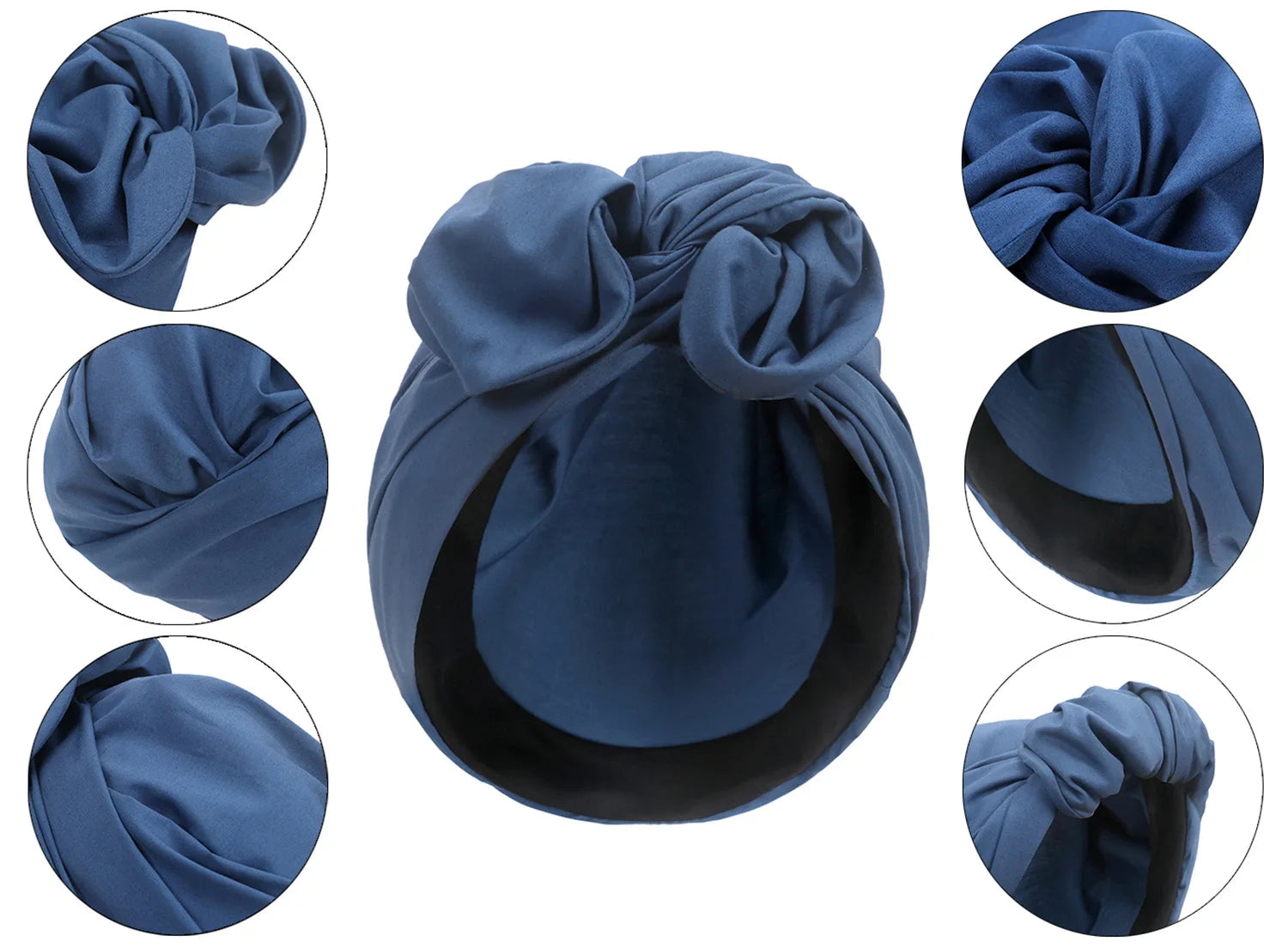 French Vintage Turban Hat & Headwrap | Women's Bandana Headscarf Bonnet