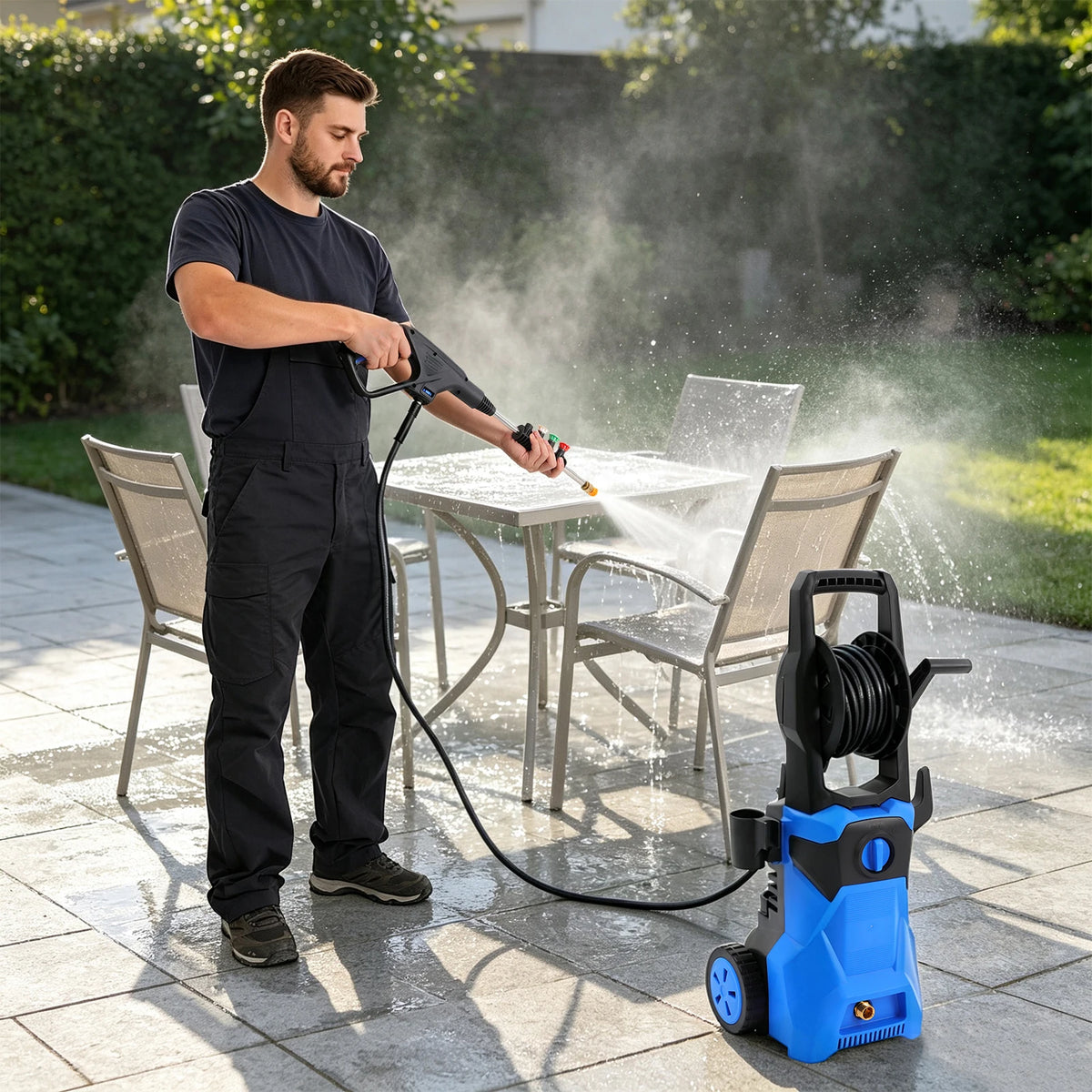 Electric Pressure Washer – Bymaocar Blue, 1500W