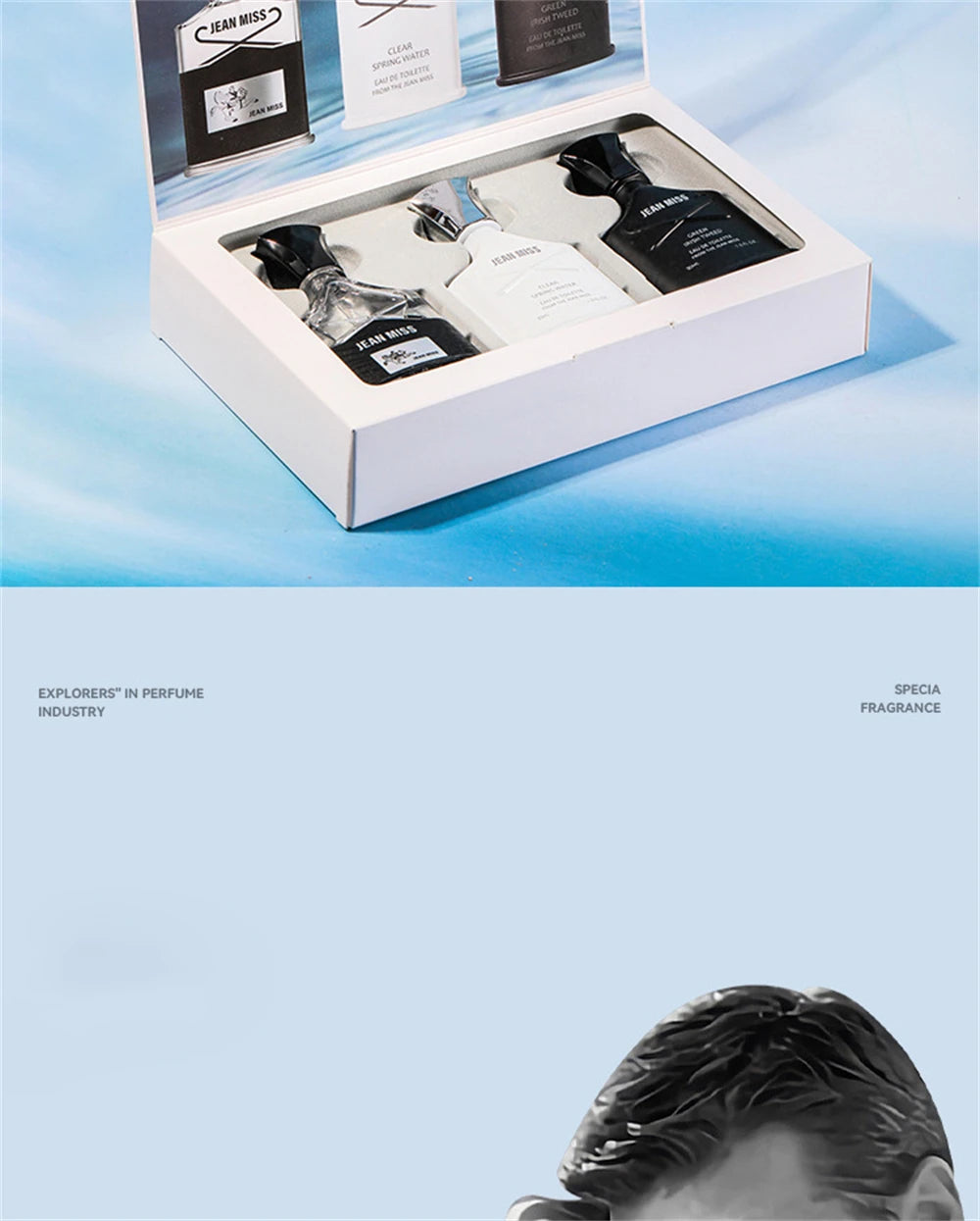 Men’s Fresh Floral Cologne Gift Set 90ml – 3-Piece Charming Scent Box