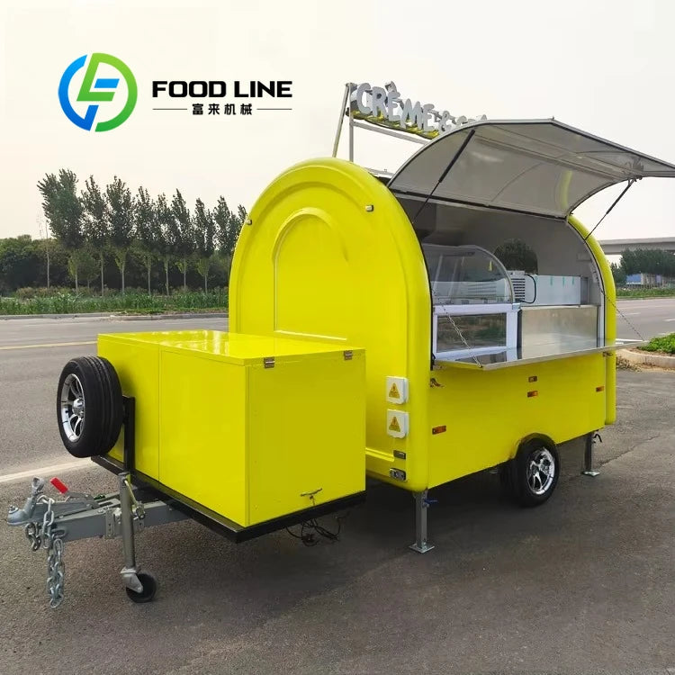 Customized Smart Mobile Food Truck — Hot Dog, Burger, Coffee & Ice Cream Trailer