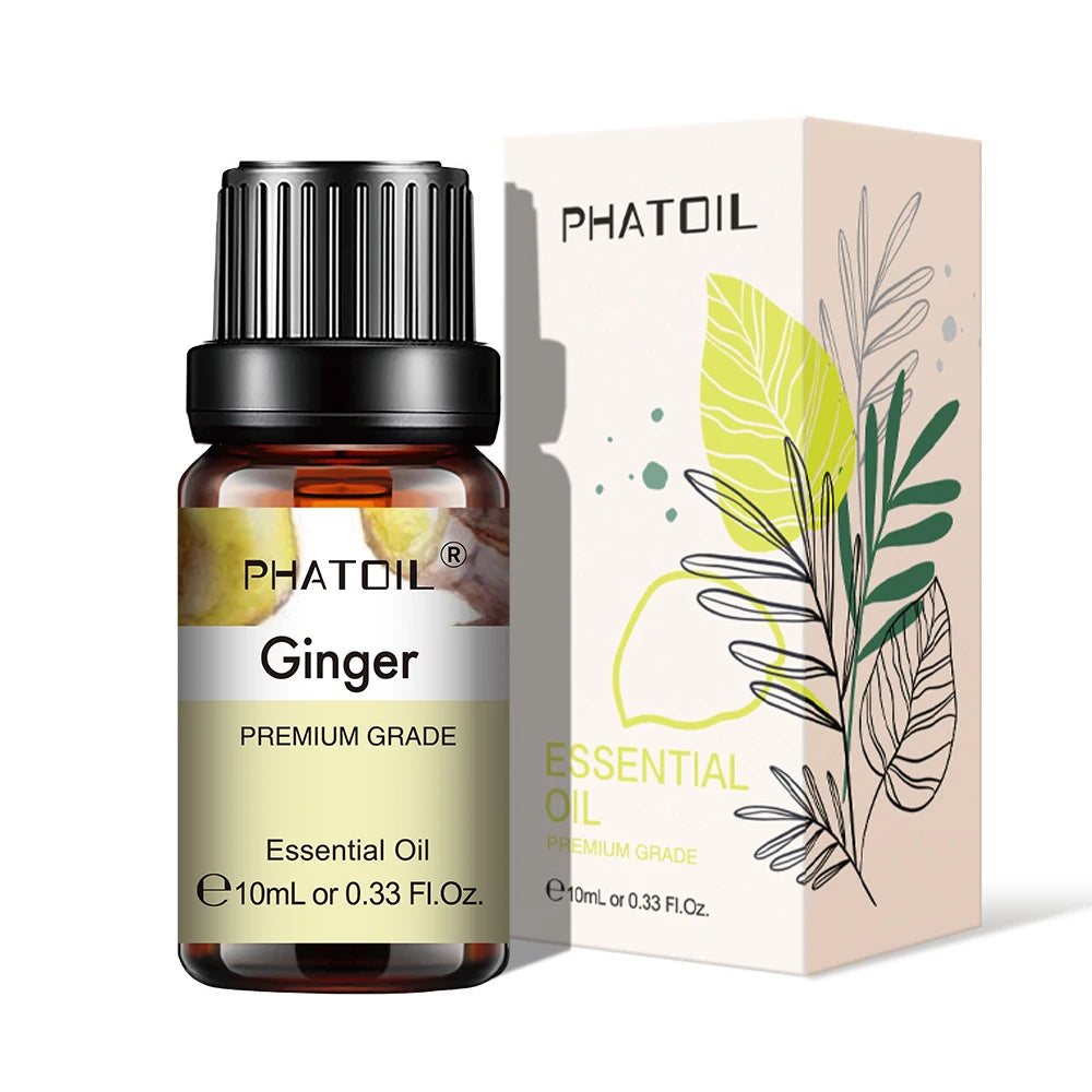 Pure Plant Essential Oil 10ml – Aromatherapy Oil for Diffusers, Humidifiers & DIY, 37 Scents