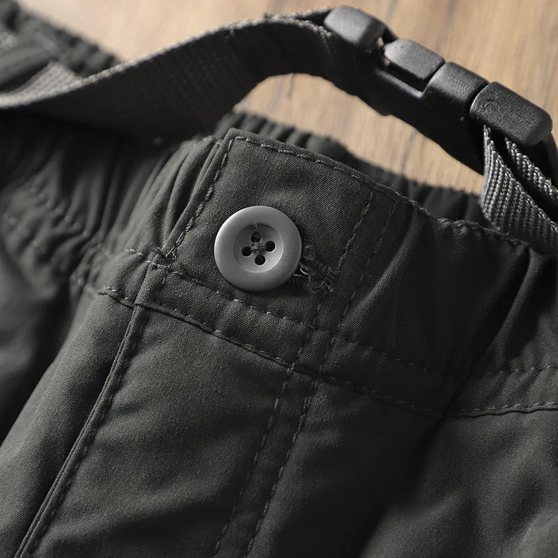 Men's Fleece-Lined Waterproof Hiking Pants — Loose Windproof Outdoor Workwear