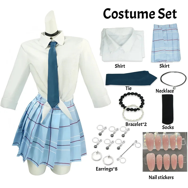 Kitagawa Marin Cosplay Costume – My Dress-Up Darling Anime School Girl Uniform