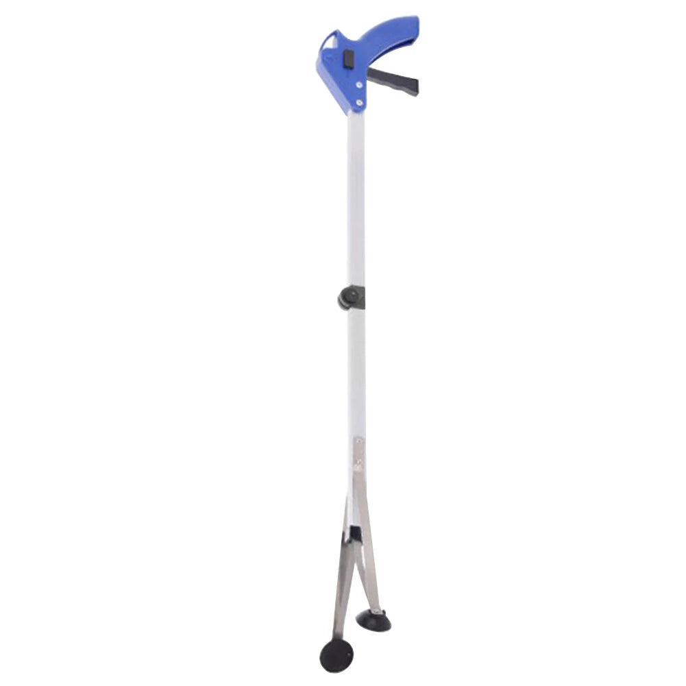 80cm Foldable Grabber Reacher Tool — 360° Rotating Trash Picker & Gripper Extender