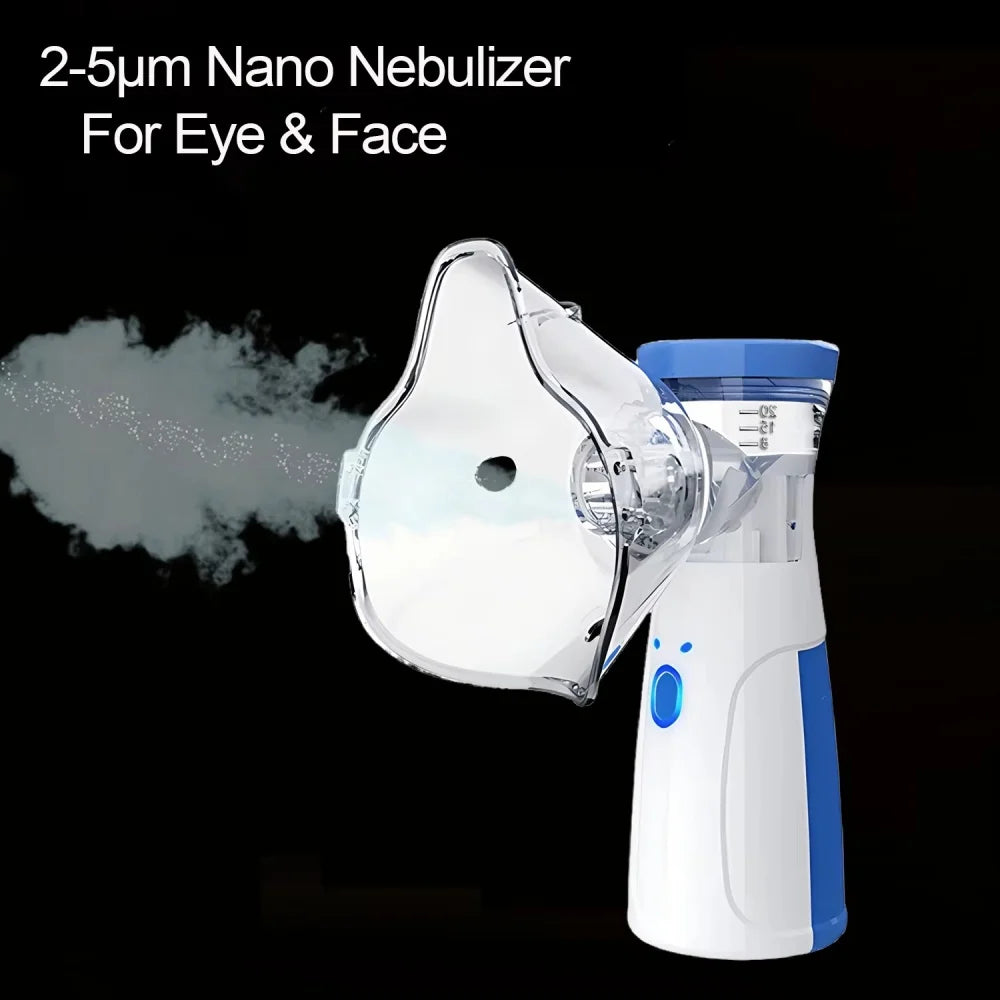 Mini Facial Steamer – Rechargeable Nano Mist Humidifier for Face & Eye Hydration
