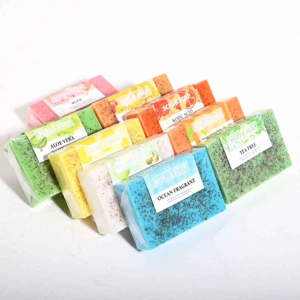 Organic Carrot Soap with Walnut Granules & Glycerin – Brightening Handmade Bar