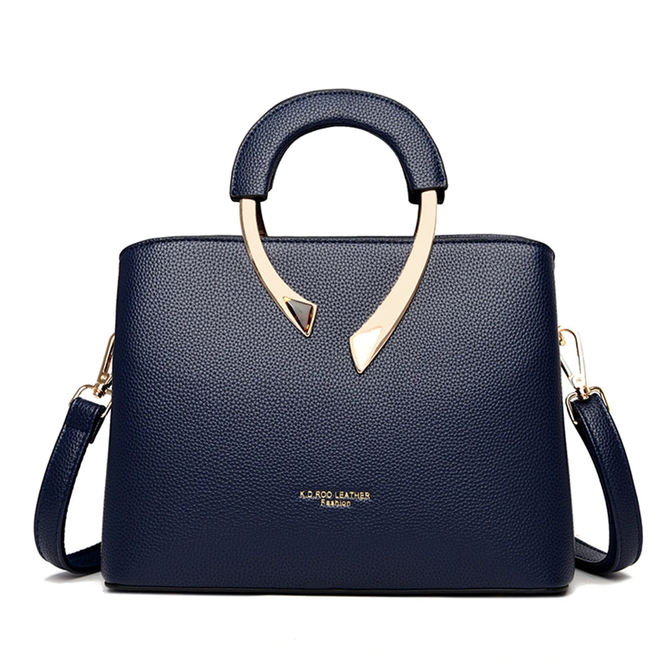 VANDERWAH Luxury Microfiber Leather Casual Tote Bag – Designer Shoulder Crossbody Handbag for Women
