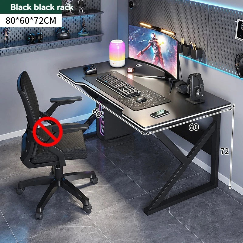 Simple Computer Desk — Metal Frame Home Office, Student, Gaming & E-Sports Workbench