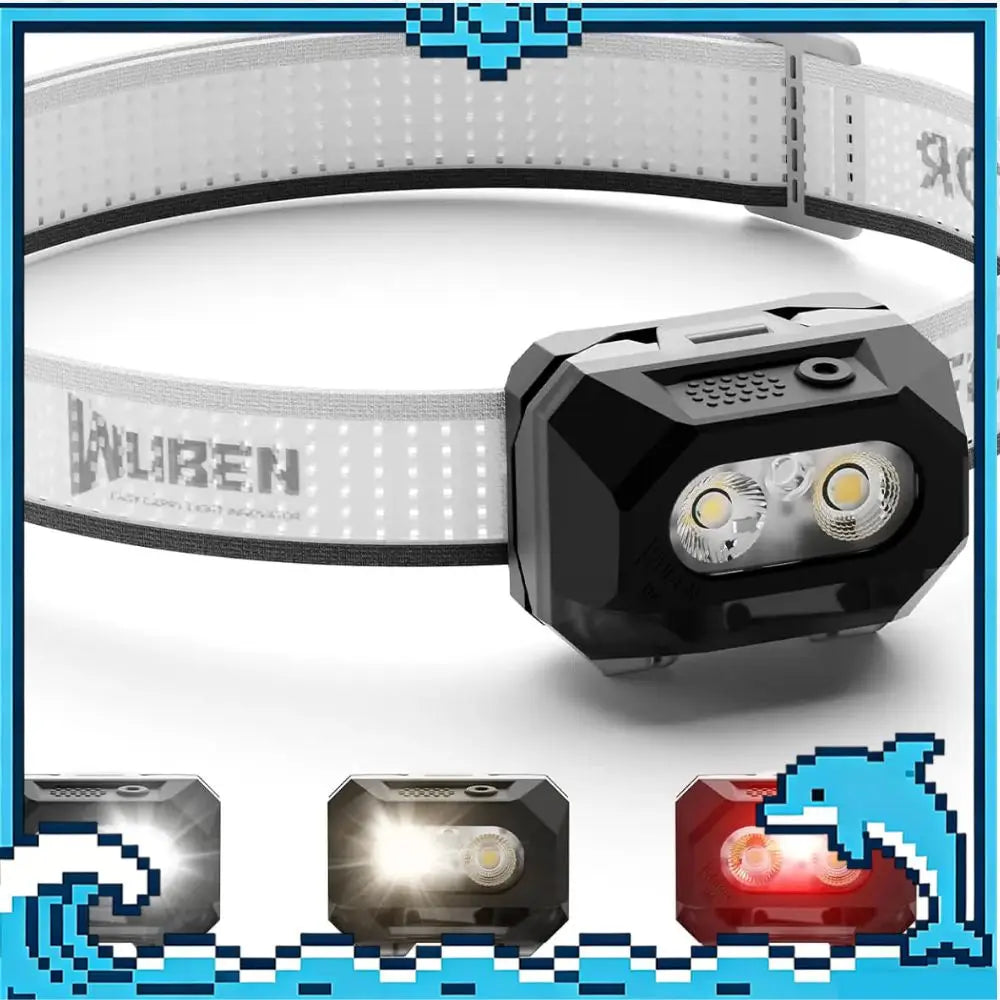 WUBEN H4 Rechargeable Headlamp – 800 Lumens, Adjustable Angle, Long Battery Life for Camping & Hiking