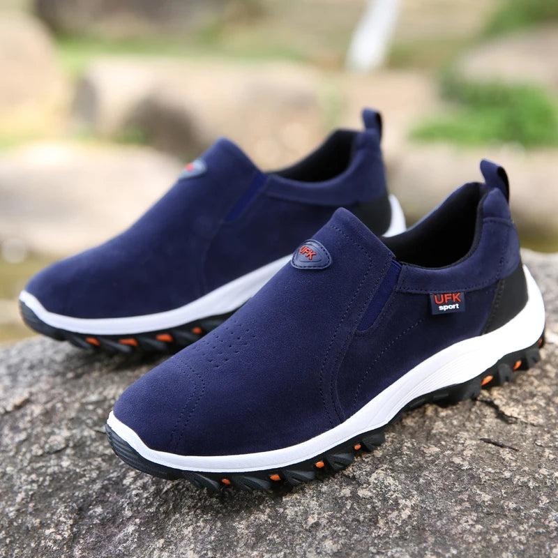 Men's Mesh-Lined Slip-On Casual Sneakers