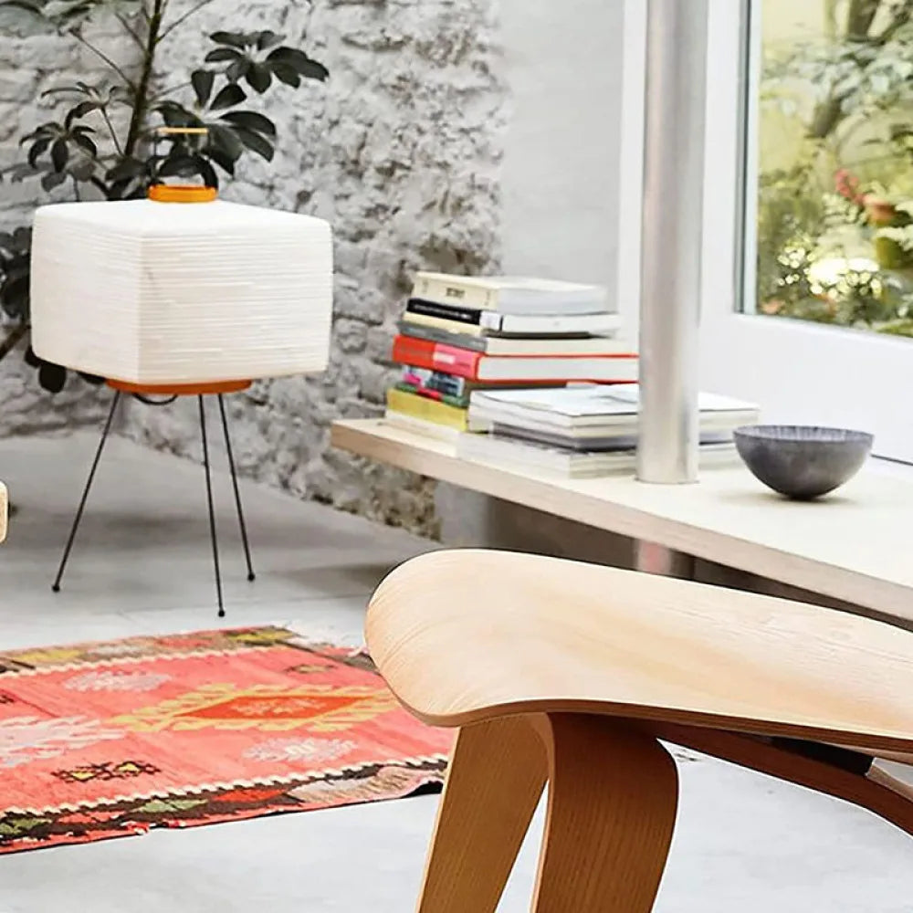 Paper Table Lamp – Japanese-Inspired Square Shade