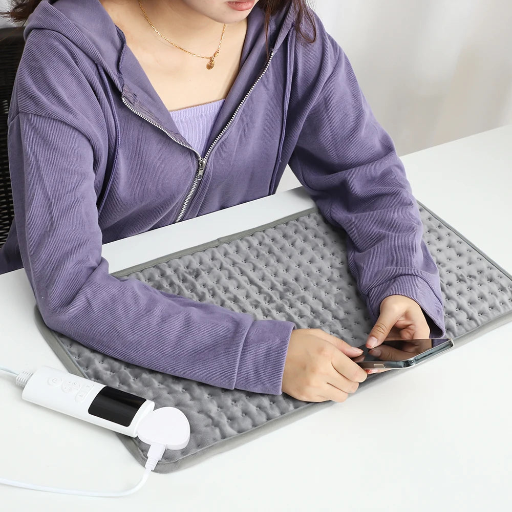 Electric Heating Blanket Mat – Heated Pad for Bed & Sofa, Warm Winter Thermal Blanket, 58x29cm