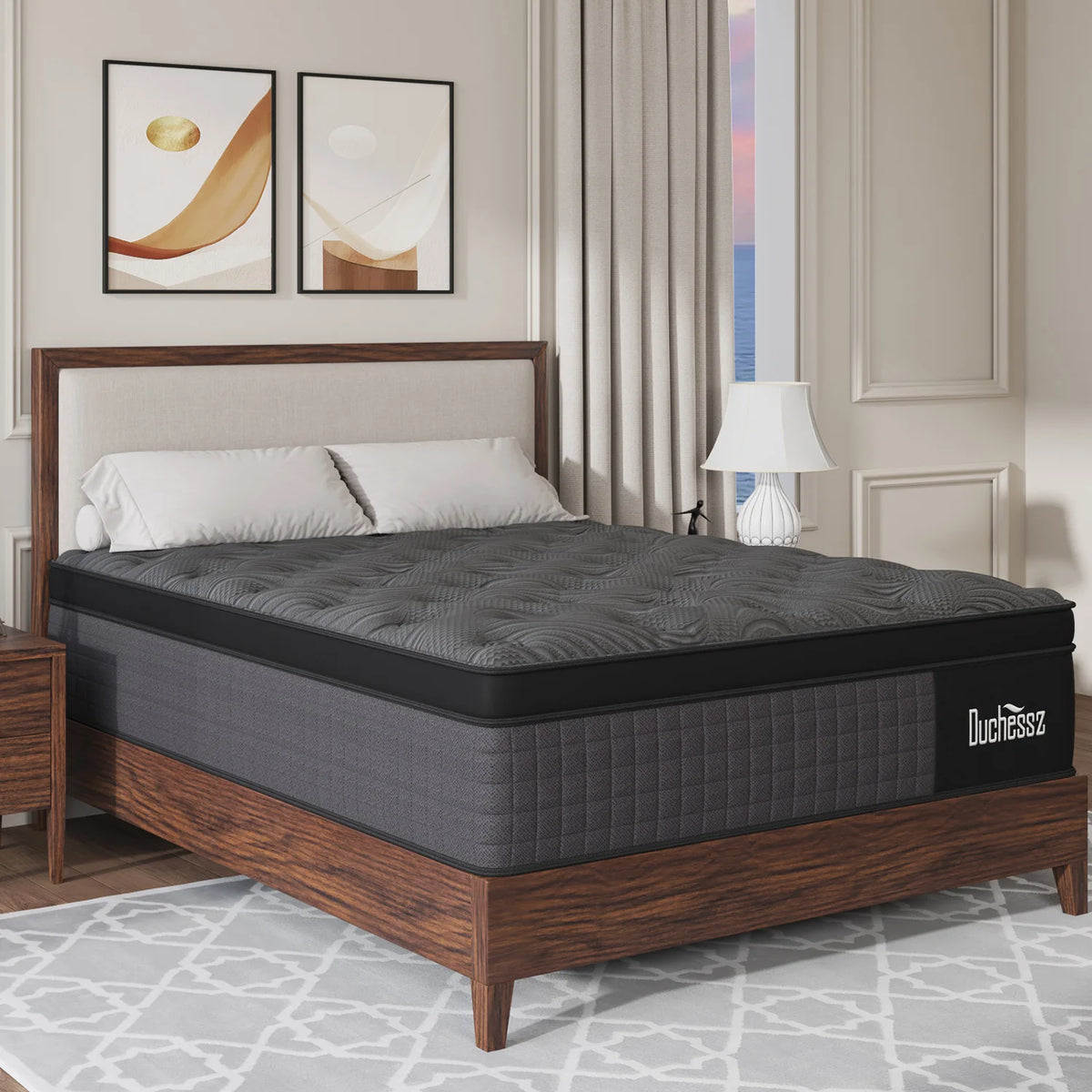 10"/12"/14" Gel Memory Foam Pocket Spring Hybrid Mattress – Medium Firm, Twin to King, Boxed